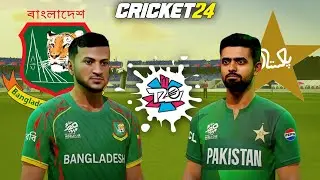 Bangladesh vs Pakistan - T20 Match 2024 - Cricket 24 Gameplay
