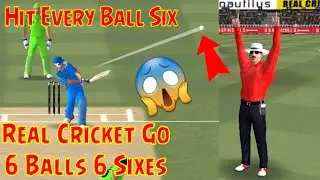 real cricket go perfect batting tips and tricks ||hit every ball six || 6 balls 6 sixes || rc go