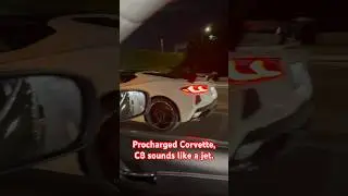 Procharged Corvette, C8 sounds like a jet. #corvette #americanmuscle #chevrolet
