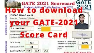How to download your GATE-2021 Score Card