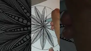 Easy zentangle pattern for beginners