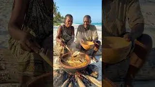 African Tribe Cooking Fresh Fish on the Beach | Traditional Life! #tribalcooking #tribalfeast