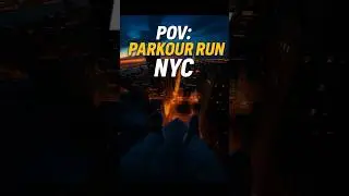 POV: NYC rooftops Parkour🏙️✨ shorts #POV #parkour  #nyc  #adrenalinerush