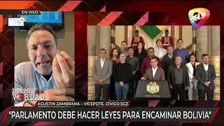  “Gobierno sucumbió ante la COB”El primer vicepresidente del Comité Cívico pro Santa Cruz, Agustín Z