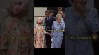 The moment Queen mother touches her daughter hand #short #queenmother #thequeen #ukroyalfamily