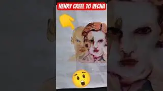 HENRY CREEL to VECNA Stranger things art journey 😲🔥#shorts