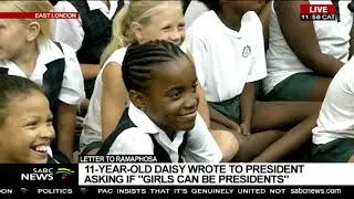 Pres. Ramaphosa visits little Daisy's school