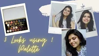 3 LOOKS USING 1 PALETTE | Makeup Revolution - Fortune Favours The Brave | SIMPLEST LOOKS