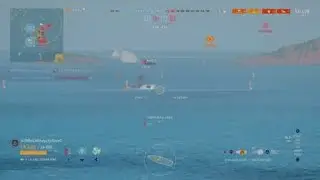World of Warships Hail mary shot for the final kill!!!