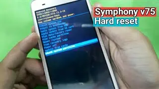 symphony v75 hard reset - factory reset v75 symphony