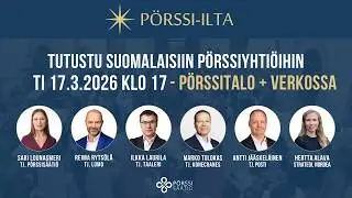 P&ouml;rssi-ilta 17.3.2026 (Kojamo, Taaleri, Konecranes & Posti)