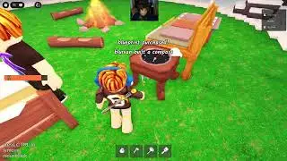 Playing 99 nights in the forest to see how long I last as a noob. #99nightintheforest #roblox 