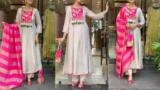 Readymade Style Winter Kurti/Suit Design Cutting Stitching/ A Line Kurti  dress cutting & stitching