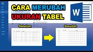 CARA MERUBAH UKURAN TABEL DI MICROSOFT WORD | FIAN COMPUTER