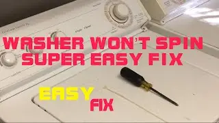 ✨ Washer Won't Spin or Drain - DIY - EASY FIX- SAVE $$$ ✨