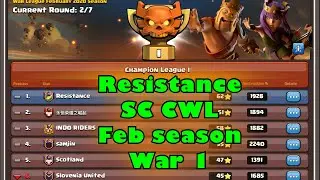 Resistance SCCWL February season war 1