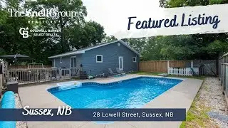 🎥 Video tour of 28 Lowell Street, Sussex, NB, Canada!