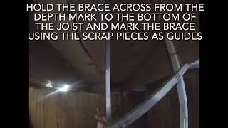 Cross bridging floor joists