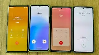 Incoming Call Samsung Galaxy Z Flip 3 vs LG Wing vs Techno Phantom vs OPPO Find N2