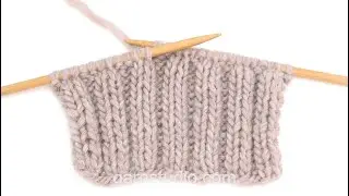 How to work knit 2, purl 2 (back and forth) &ndash; Continental knitting style