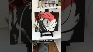 James Bond Gun barrel opening scene Acrylic Painting - Search 541 at my website