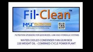 COOLING TOWER GEAR BOX MSC FILCLEAN SYSTEM - www.mscfiltertech.com