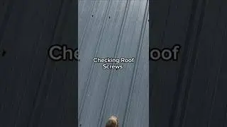 Here's how you can easily check through Screws in your metal roof #construction #roofing #roof