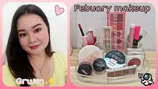 Monthly makeup rotation | Febuary makeup | grwm 💕