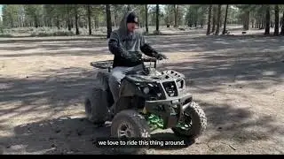 HHH 200cc ATV Big Utility 4 ruedas adultos j&oacute;venes quad con transmisi&oacute;n autom&aacute;tica inversa, faros
