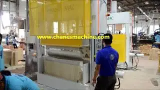 HF plywood bending machine working in Vietnam