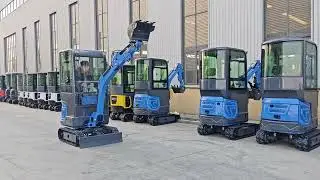 Pre shipment testing of Chinese mini excavators #miniexcavator #excavator