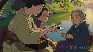 Cooking noodles culinary in ghibli style and Japanese daily life ||