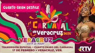 Cuarto Desfile del Carnaval de Veracruz 2026. 🎭