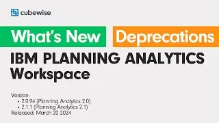 IBM Planning Analytics Workspace (PAW) 2.0.94 / 2.1.1. Released on March 20, 2024.