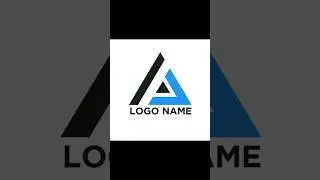 Triangle Shape logo design #logodesign #pixellab #shortvideo
