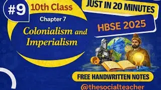 Chapter 7 | Class 10 HBSE History | Colonialism and Imperialism 