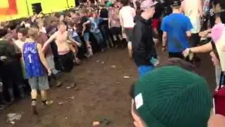 Enter Shikari mosh pit Leeds Festival 2012