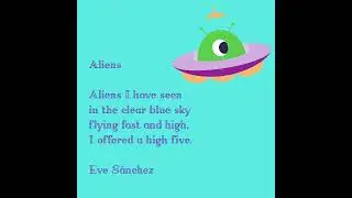 Aliens video - Spanish and English poem