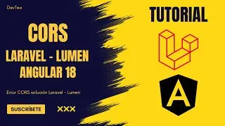 Tutorial solucionar Problemas de CORS con Laravel Lumen y Angular