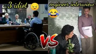 3 idiot Raju vs Round 2 hell engineer Interview 😂😂