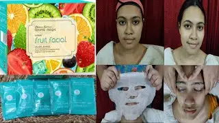 Aroma magic Fruit  facial/ Honest review/ salon style facial at home/ Facial for all skin types