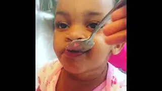 Raven ( Twin A) learning a new facial expression.
