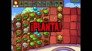 Plantas vs zombies supervivencia tejado Difícil gameplay completado