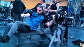 250lbs Three Reps Bench Press | Brey Fitness