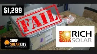 Распаковка/распаковка серверной стойки Rich Solar Alpha 5 48 В: мёртв по прибытии! Ошибка!