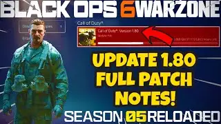 BLACK OPS 6 UPDATE 1.80 PATCH NOTES! NEW COD HQ FILE SIZE, WEAPONS, EVENTS, BUG FIXES & MORE!