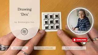 How to Draw &lsquo;Dex&rsquo; | A Bold & Dramatic Grid Tangle