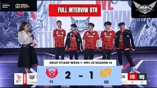 BIGETRON ALPHA vs RRQ HOSHI | Regular Season Week 1 Day 3 | FULL INTERVIEW  #MPLIDS14