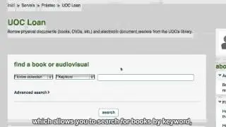How to request a book on loan from the UOC Library