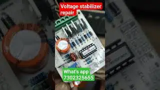 #Short|Automatic voltage stabilizer repairing with microcontroller kit|Skill World